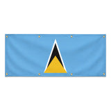 Drapeau sainte-lucie polyester résistant aux intempéries