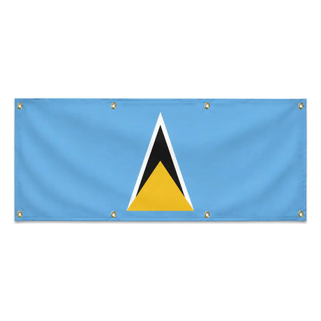 Drapeau sainte-lucie polyester résistant aux intempéries