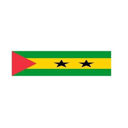 Drapeau de Sao Tomé-et-Principe 10 Oeillets en Plusieurs Tailles (XL) - Pixelforma 