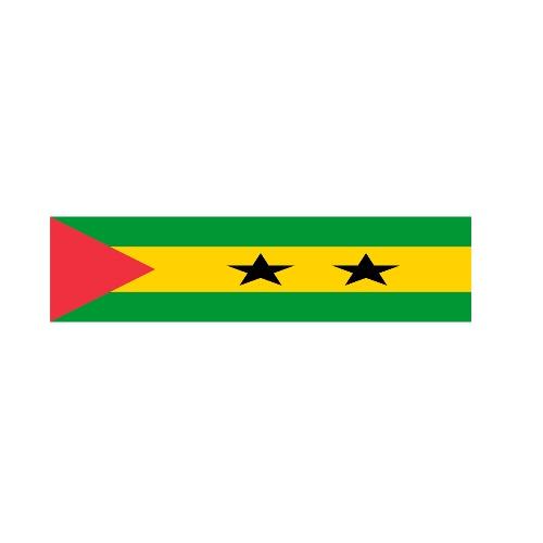 Drapeau de Sao Tomé-et-Principe 10 Oeillets en plusieurs tailles - Pixelforma 