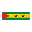 Drapeau de Sao Tomé-et-Principe grand format XL en polyester avec dix œillets