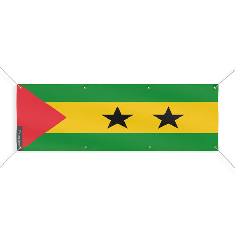 Drapeau de Sao Tomé-et-Principe 8 Oeillets en plusieurs tailles - Pixelforma 