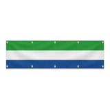 Drapeau de Sierra Leone grand format XL en polyester avec dix œillets