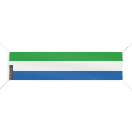 Drapeau de Sierra Leone 10 Oeillets en plusieurs tailles - Pixelforma