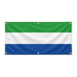 Drapeau sierra leone polyester résistant aux intempéries
