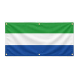Drapeau sierra leone polyester résistant aux intempéries