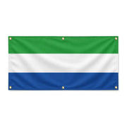 Drapeau sierra leone polyester résistant aux intempéries