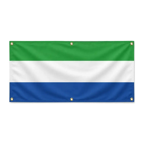 Drapeau sierra leone polyester résistant aux intempéries