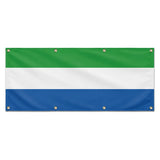 Drapeau sierra leone polyester résistant aux intempéries