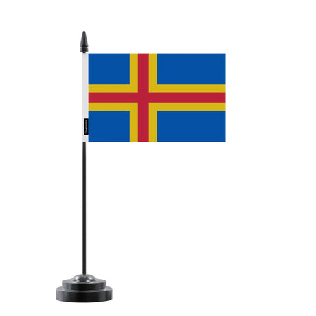 Drapeau de table åland en polyester - pixelforma
