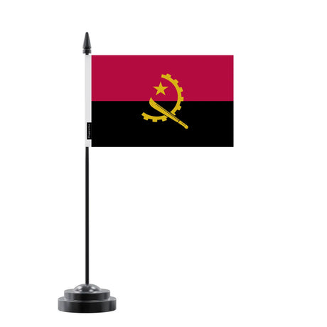 Drapeau de table angola en polyester - pixelforma