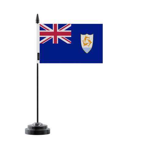 Drapeau de table anguilla en polyester - pixelforma