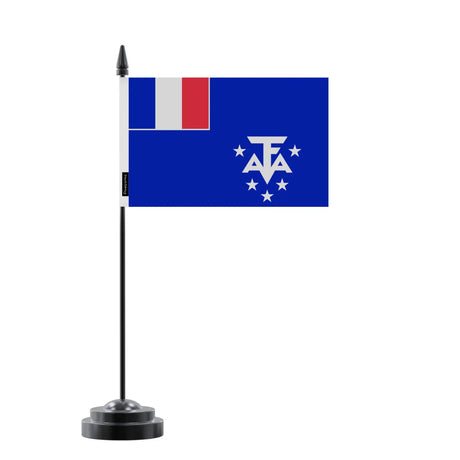 Drapeau de table antarctique française en polyester - pixelforma