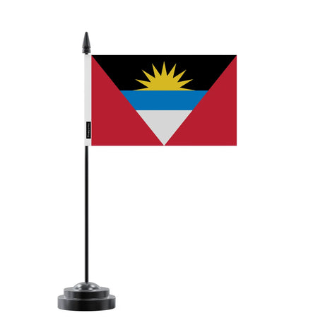 Drapeau de table antigua-et-barbuda en polyester - pixelforma