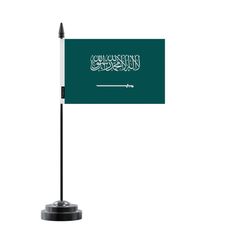 Drapeau de table arabie saoudite en polyester - pixelforma