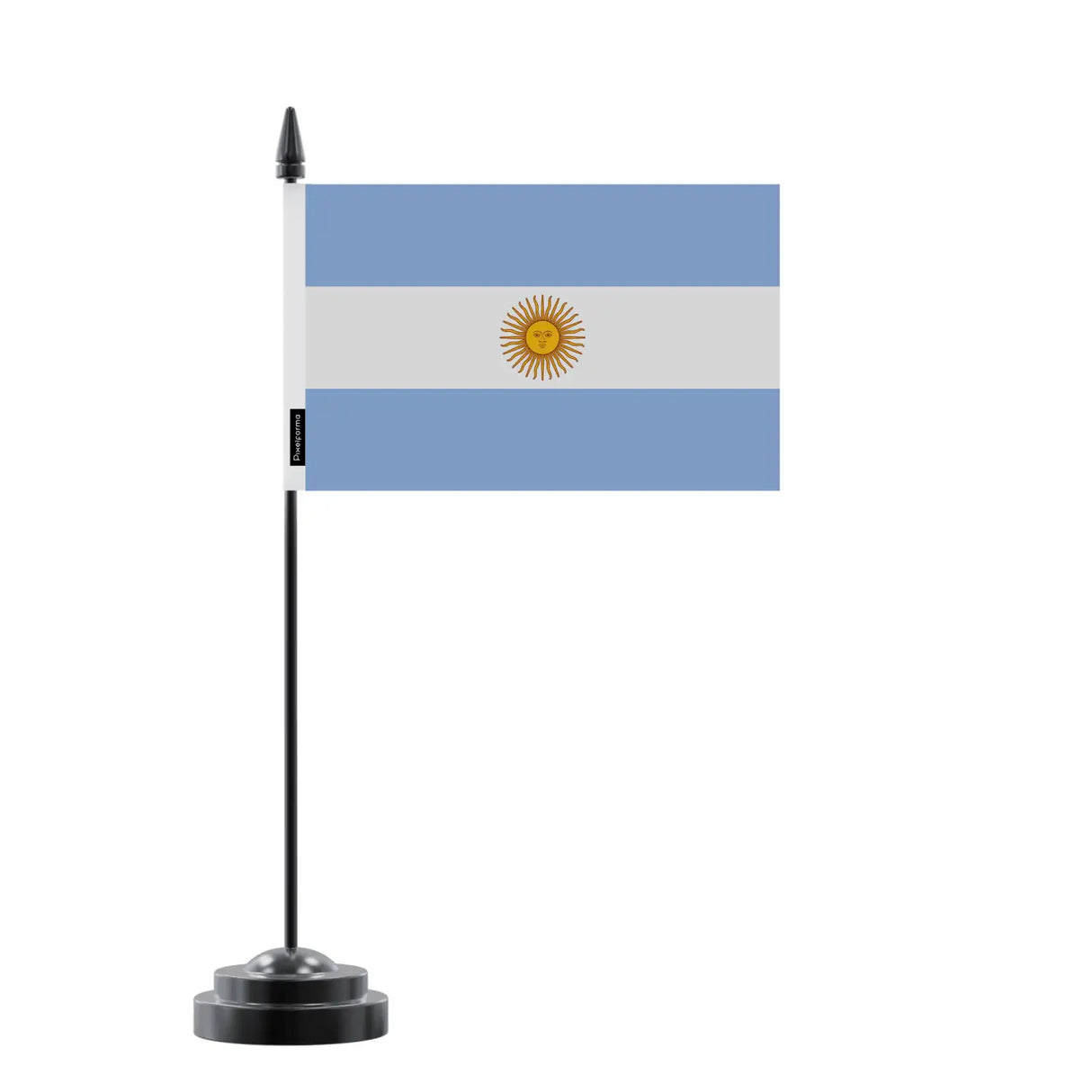 Drapeau de table argentine en polyester - pixelforma