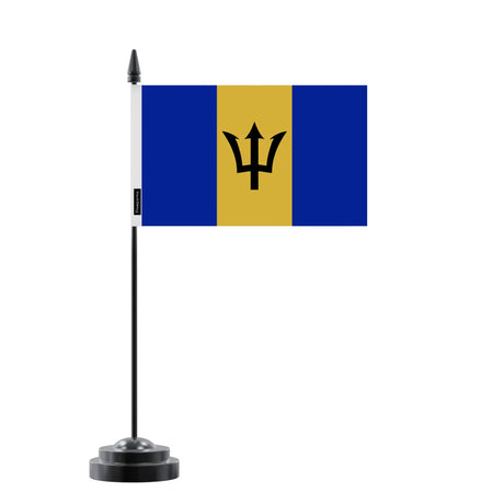 Drapeau de table barbade en polyester - pixelforma