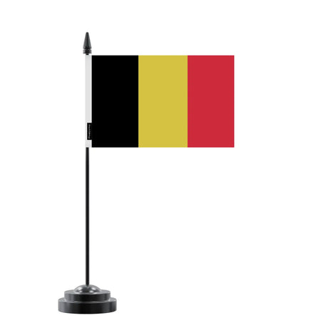 Drapeau de table belgique en polyester - pixelforma