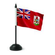 Drapeau de table bermudes polyester socle plastique noir