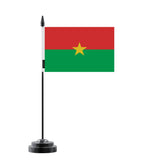 Drapeau de Table Burkina Faso en Polyester - Pixelforma 