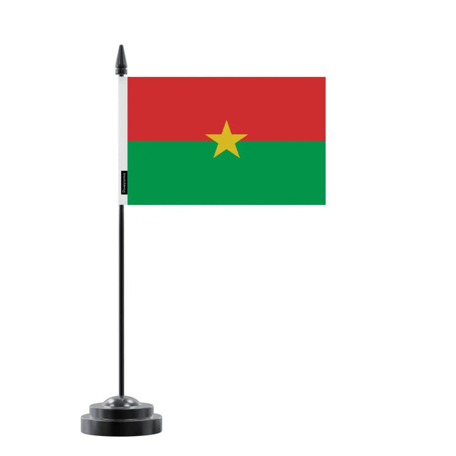 Drapeau de Table Burkina Faso en Polyester - Pixelforma 