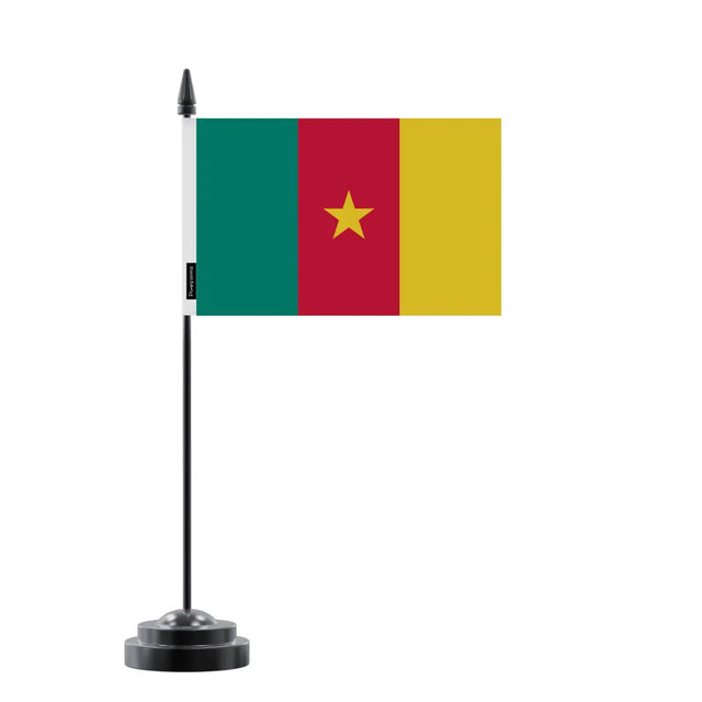 Drapeau de Table Cameroun en Polyester - Pixelforma 