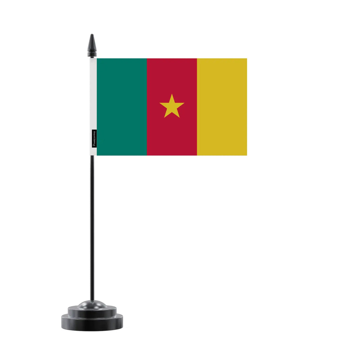 Drapeau de table cameroun en polyester - pixelforma
