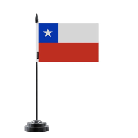 Drapeau de Table Chili en Polyester - Pixelforma 