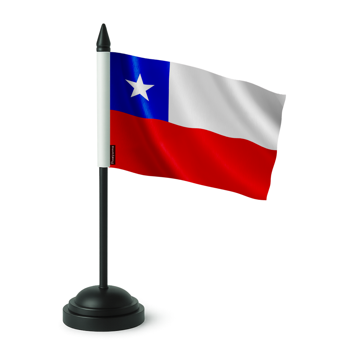 Drapeau de table chili en polyester - pixelforma