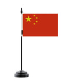 Drapeau de Table Chine en Polyester - Pixelforma 