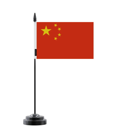 Drapeau de Table Chine en Polyester - Pixelforma 