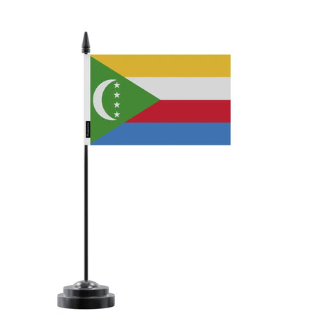 Drapeau de Table Comores en Polyester - Pixelforma 