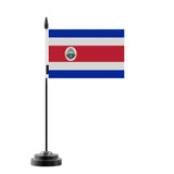 Drapeau de table costa rica en polyester - pixelforma