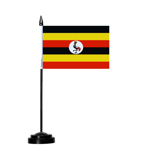 Drapeau de Table de l'Ouganda - Pixelforma