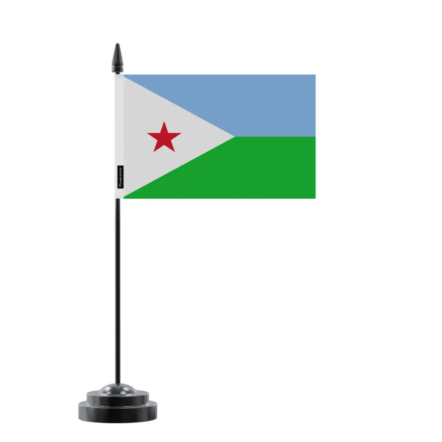 Drapeau de Table Djibouti en Polyester - Pixelforma 