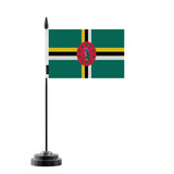Drapeau de table dominique en polyester - pixelforma
