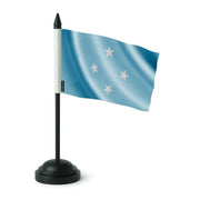 Drapeau de table états fédérés en polyester socle noir