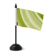 Drapeau de table france vert clair polyester socle plastique