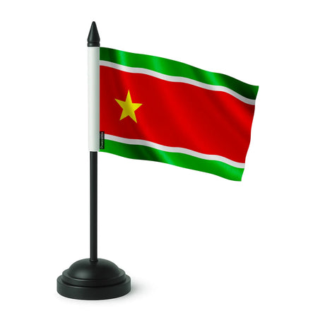Drapeau de table guadeloupe polyester socle plastique noir