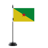 Drapeau de table guyane en polyester - pixelforma