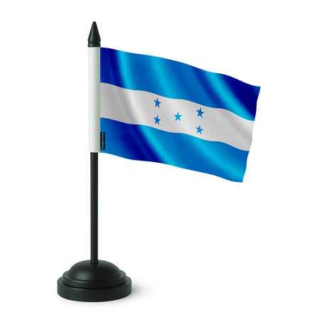 Drapeau de table honduras polyester socle plastique noir