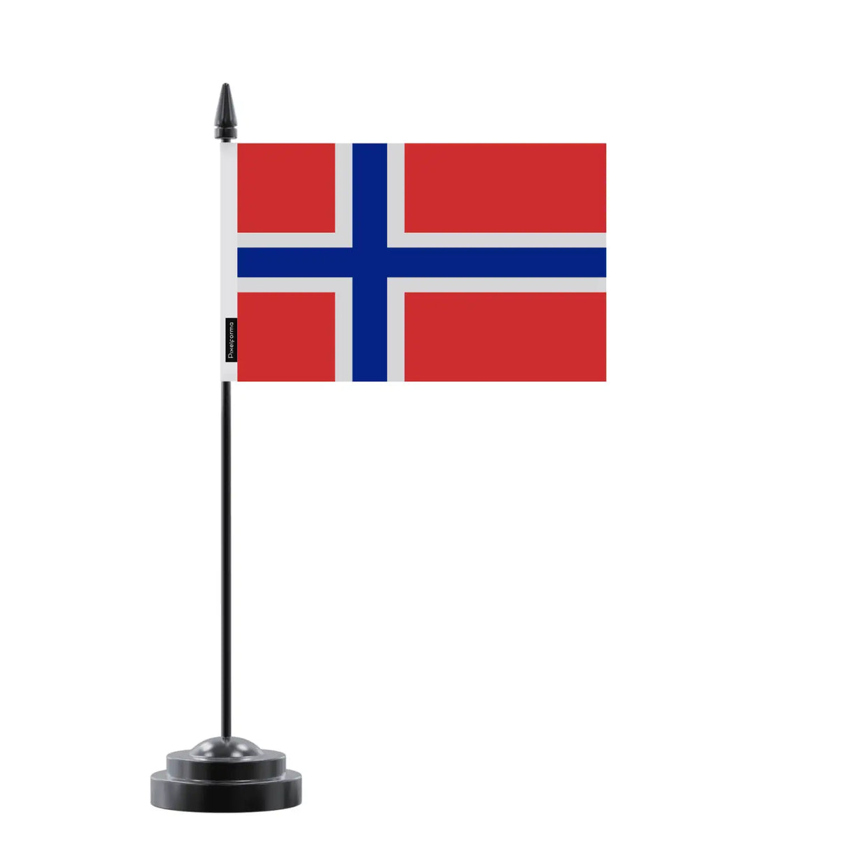Drapeau de table île bouvet en polyester - pixelforma