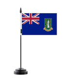 Drapeau de table îles vierges britanniques en polyester - pixelforma