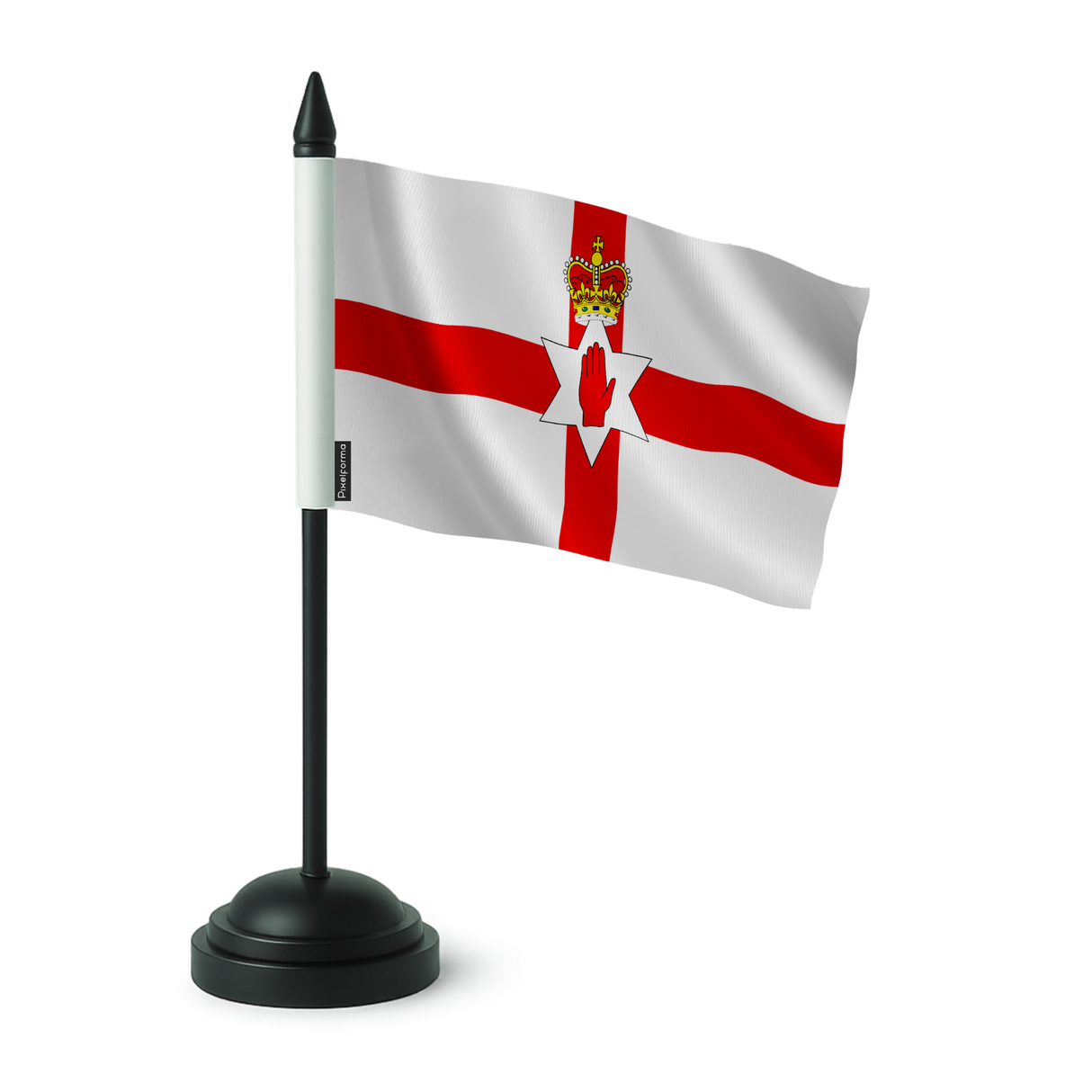Drapeau de table irlande du nord en polyester - pixelforma