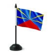 Drapeau de table la réunion polyester socle plastique noir