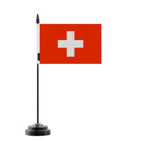 Drapeau de Table de la Suisse en Polyester - Pixelforma 