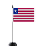 Drapeau de Table Liberia en Polyester - Pixelforma 