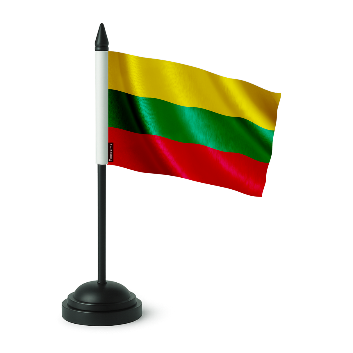 Drapeau de table lituanie en polyester - pixelforma