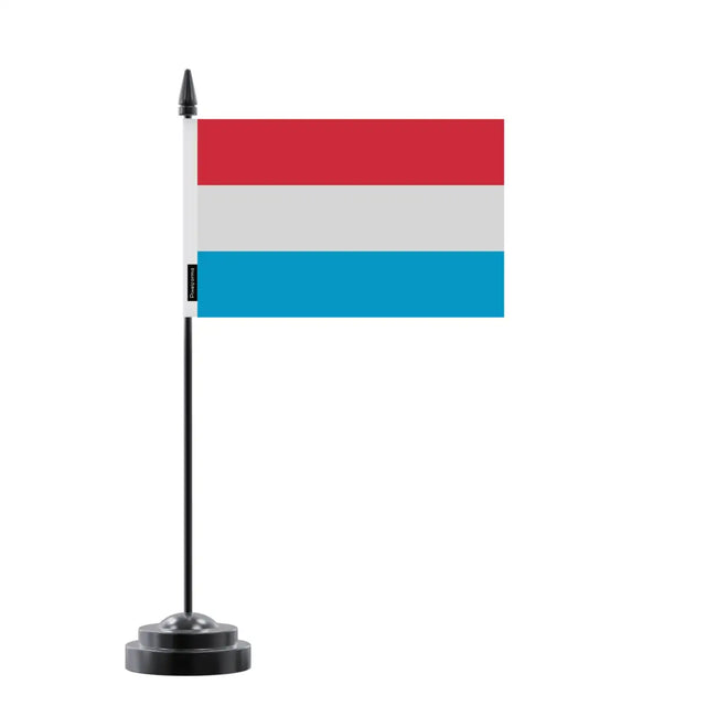 Drapeau de Table Luxembourg en Polyester - Pixelforma 