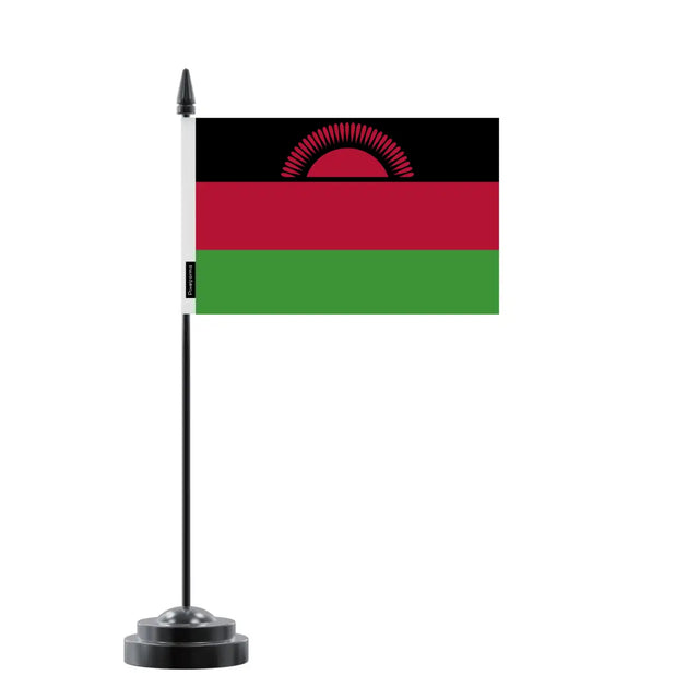 Drapeau de Table Malawi en Polyester - Pixelforma 